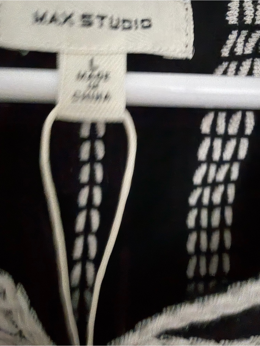 Max Studio Black and White Striped Sleeveless Knit Mini Dress - Picture 3 of 4